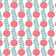 seamless pattern with flowers