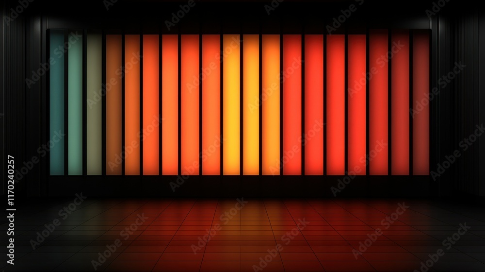 Poster abstract gradient wall with vibrant color transitions.