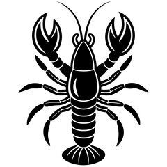 Cute Lobster vector cartoon illustration