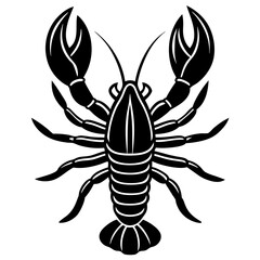 Cute Lobster vector cartoon illustration