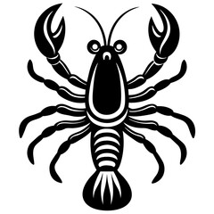 Cute Lobster vector cartoon illustration