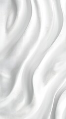 Fototapeta premium Smooth White Fabric Texture with Soft Waves and Shadows Effect