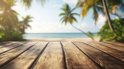 Overlooking the ocean from a wooden bench on a sandy beach.