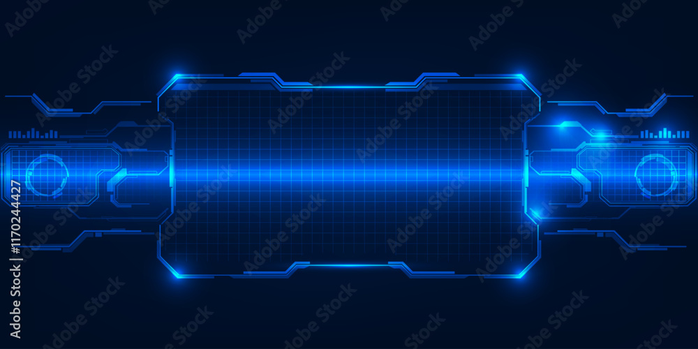 Canvas Prints abstract technology background. futuristic digital space technology concept.