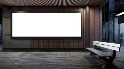 A large digital display screen mounted on a building wall, ready for advertisements or information to be displayed.