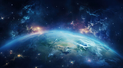 Fototapeta premium Earth's Majestic Beauty From Space