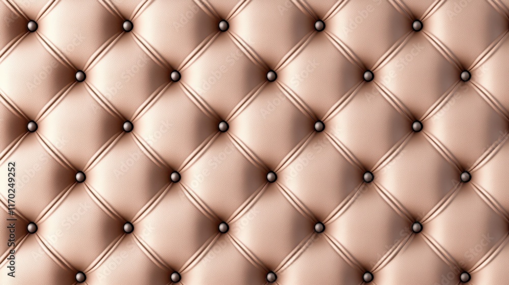 Poster elegant textured fabric with buttons in soft beige color