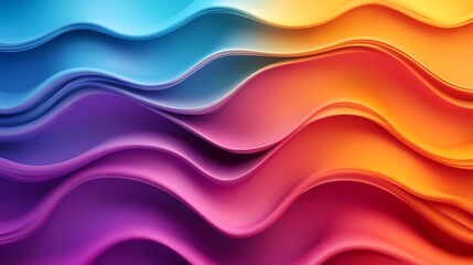 Fototapeta premium Abstract Colorful Waves Gradient Background Design