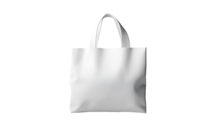White tote bag mockup isolated on a white background. Mockup for design.