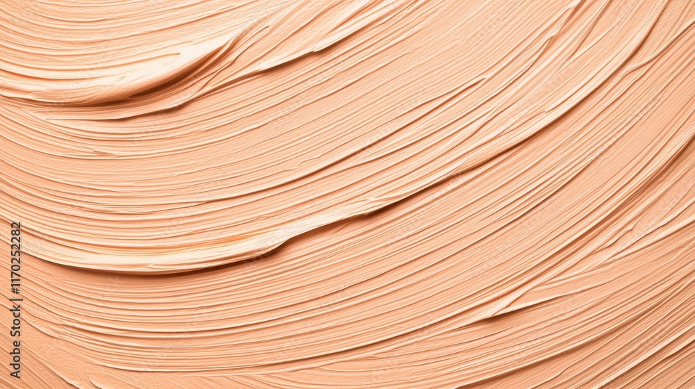 Aufkleber smooth cream texture on canvas in soft peach color palette