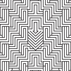 Geometric Circle and Line Pattern, batik ethnic