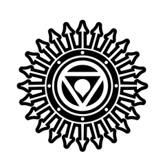 Ajna light icon in glyph style