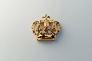 The crown jewel, a symbol of royalty and heritage, made from gold with intricate designs.