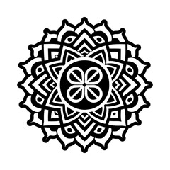 Chakra tattoo symbol icon in solid style