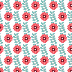 seamless pattern with flowers