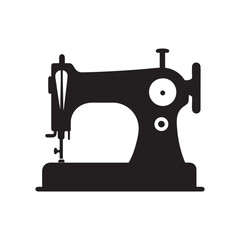 Sewing Machine Icon silhouette