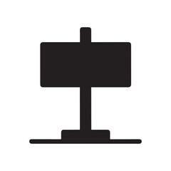 blank billboard, signboard icon