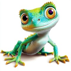 Illustration of a lizard isolated on white background