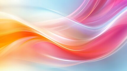Obraz premium Abstract Pastel Wave Background Design Featuring Flowing Colors