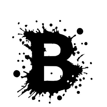recommend clip art: B letter logo silhouette vector design