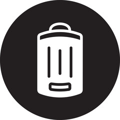 trash glyph icon