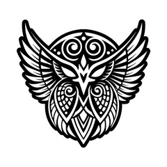 Obraz premium A glyph style icon of bird wings symbol