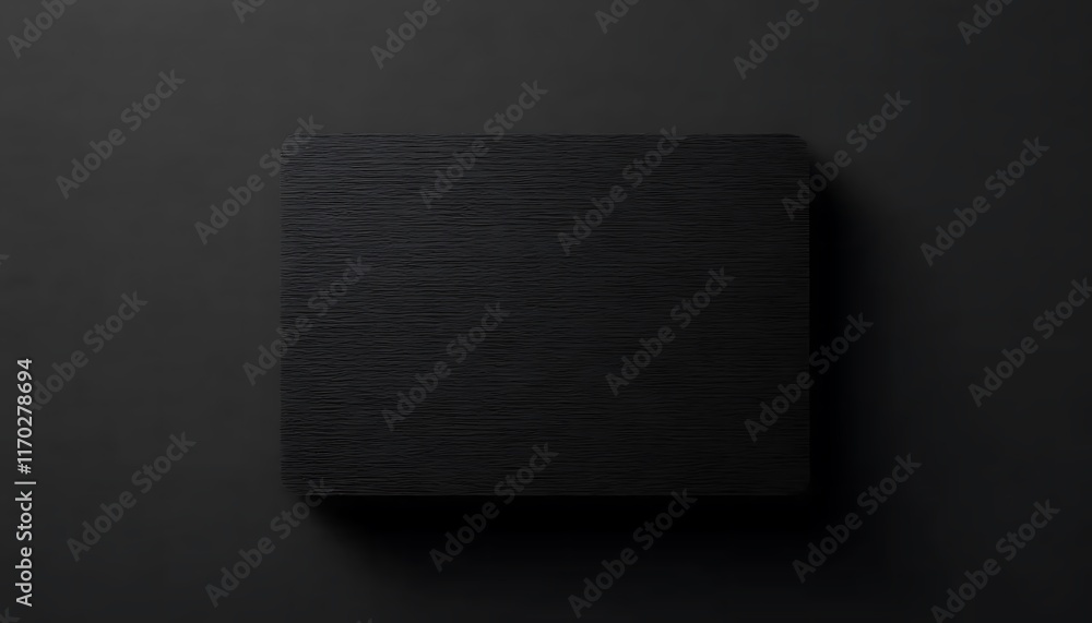 Poster Black Rectangular Object With Textured Surface