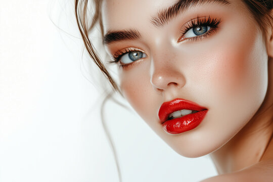  Fashion Commercial Photography,close-up,Shooting a set of high class makeup photos of a supermodels