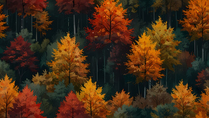 A dreamy, abstract background with the essence of autumn in Germany