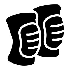 knee pads Solid icon