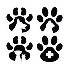 Animal Pet Care Logo Vector Illustration