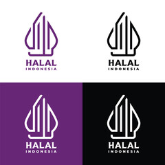 Indonesia Halal Logo Vector Illustration