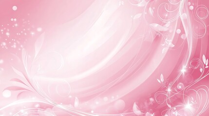 Delicate Pink Floral Abstract Background Design