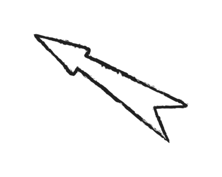 Brush stroke arrows. Rough paintbrush marks messy paint splatter textures, hand drawn graffiti pointers. red arrow brush grunge. Marker, pen brush stroke. On white background