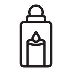 candle line icon