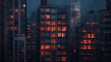 high-rise buildings view