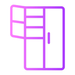 refrigerator gradient icon