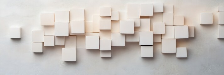 minimalist white cubes