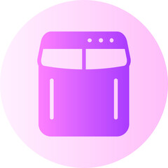 washing machine gradient icon