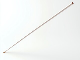Conductors passion, baton in dramatic motion, traditional orchestral style, isolated white, 3D illustration