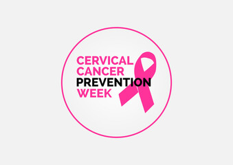 Cervical Cancer Prevention Week holiday concept