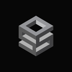 Letter SOS logo vector, three letter icon sign