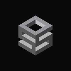 Letter SOS logo vector, three letter icon sign