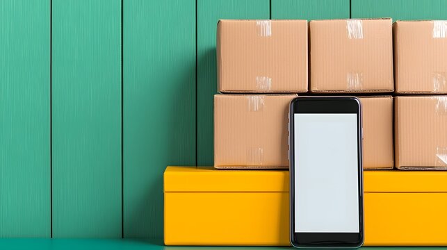 Track Your Shipments Easily: The New Logistic Application for Smarter Connections on Mobile. Logistics Communication and Order processing Concept