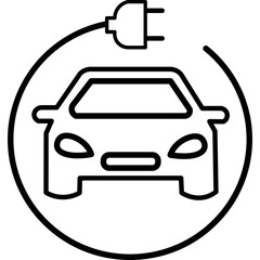 Electric Vehicle Icon