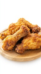 delicious crispy fried chicken. food