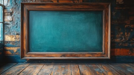 Vintage Chalkboard in Rustic Room