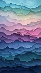 Fototapeta premium pastel ripples forming layers