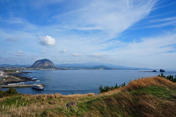 fine seascape from seaside cliff