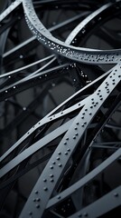 Naklejka premium close-up of futuristic structures